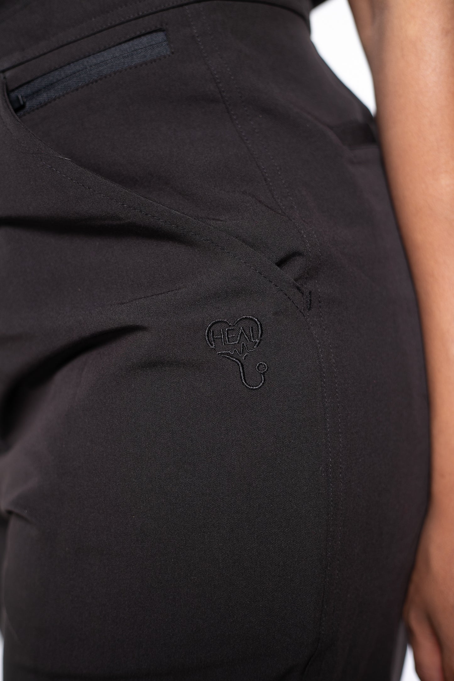 Black Scrub Jumpsuit