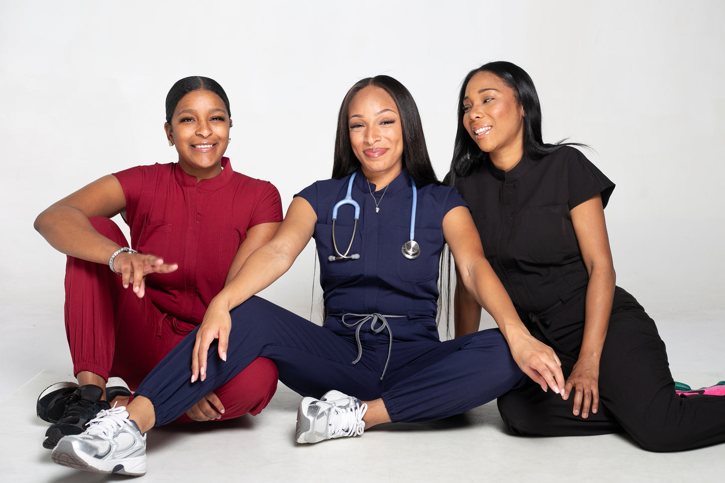 Black Scrub Jumpsuit