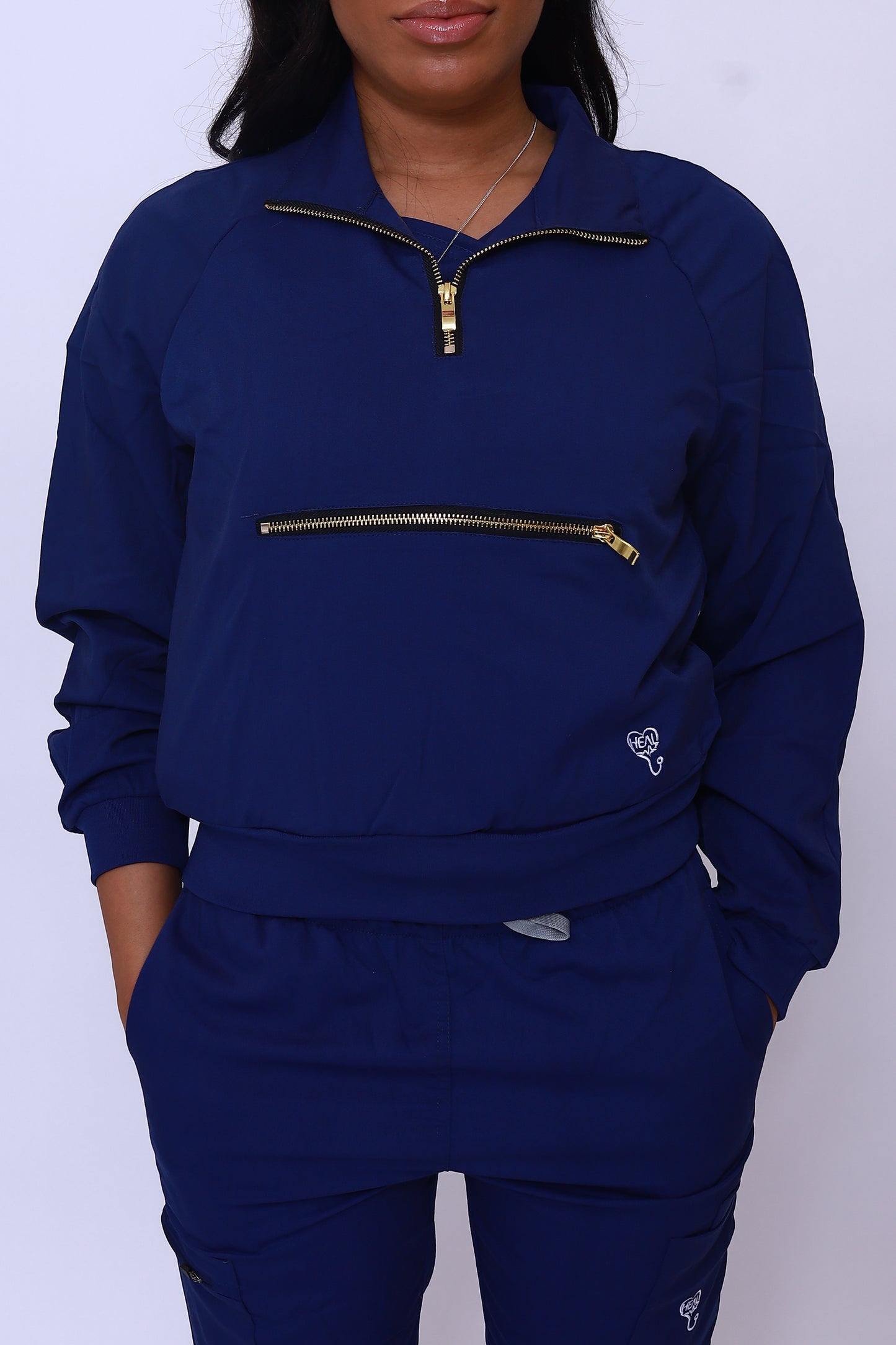 Navy Scrub Jacket
