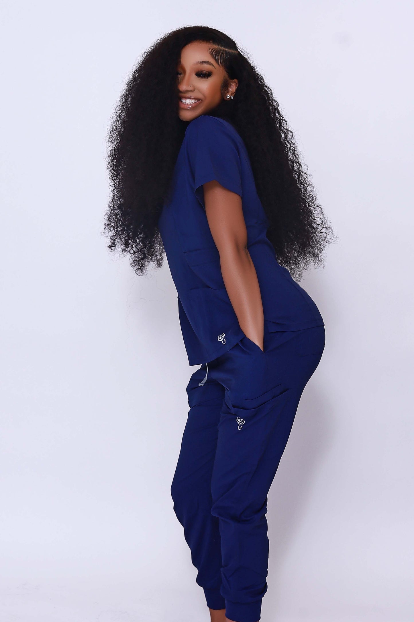 Navy Blue Scrub Bottoms